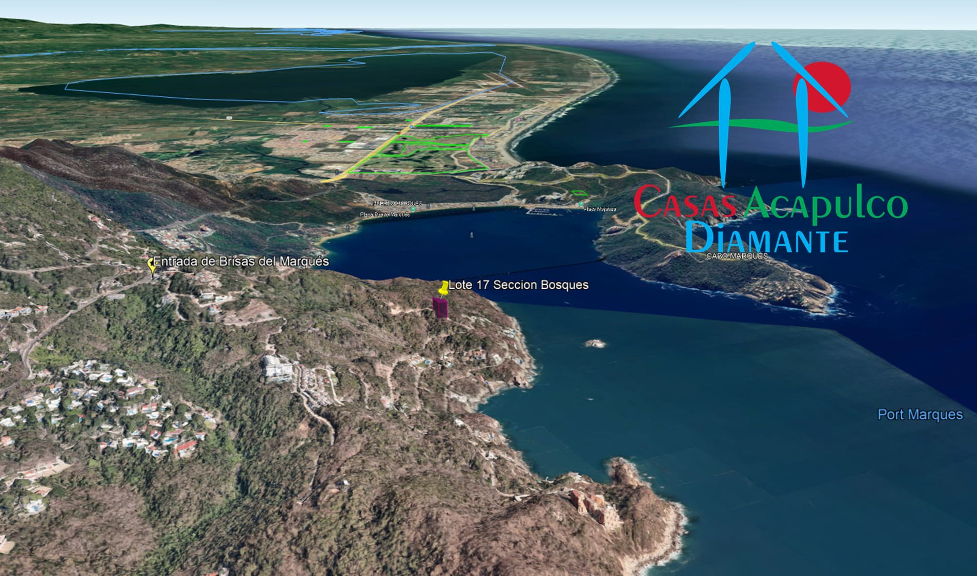Terreno Brisas del Marqués Bosques lote 17 - Vista aérea 16